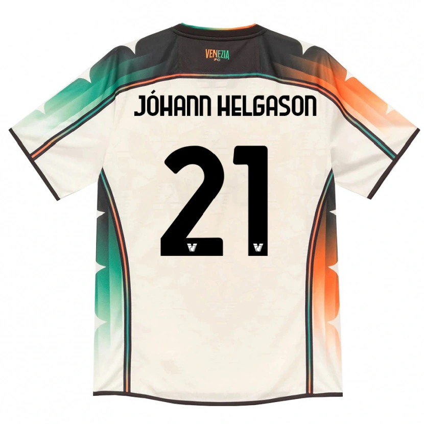 Danxen Męski Thórir Jóhann Helgason #21 Oldlace Pomarańczowy Zielony Wyjazdowa Koszulka 2026/27 Koszulki Klubowe