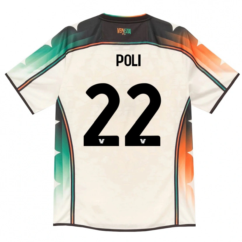 Danxen Męski Elena Poli #22 Oldlace Pomarańczowy Zielony Wyjazdowa Koszulka 2026/27 Koszulki Klubowe