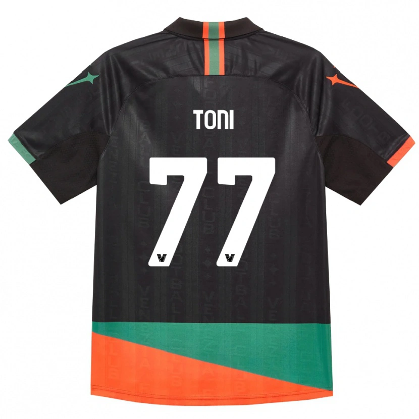 Danxen Kobiety Toni Fernández #77 Czarny Pomarańczowy Zielony Domowa Koszulka 2026/27 Koszulki Klubowe