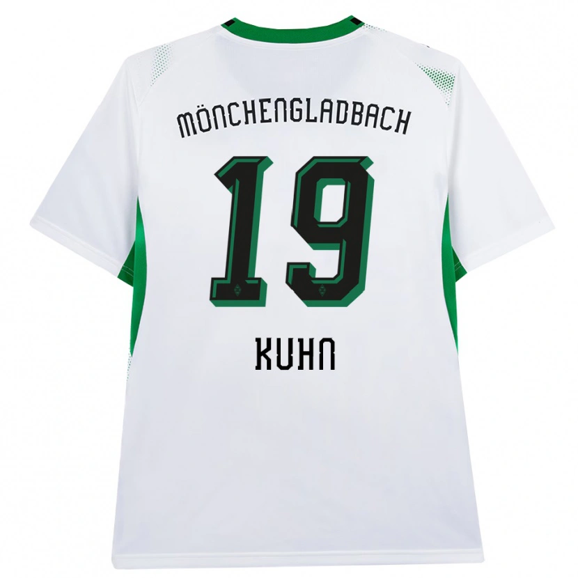 Danxen Kobiety Nicolas Kühn #19 Biały Czarny Zielony Domowa Koszulka 2026/27 Koszulki Klubowe