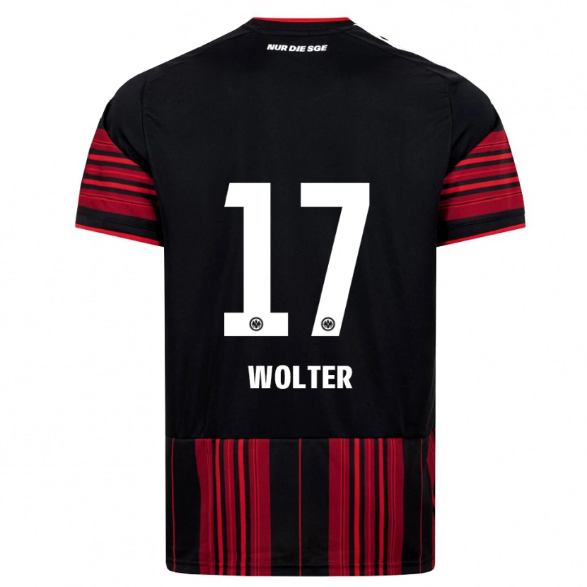 Danxen Kobiety Pia-Sophie Wolter #17 Czarny Czerwony Biały Domowa Koszulka 2026/27 Koszulki Klubowe
