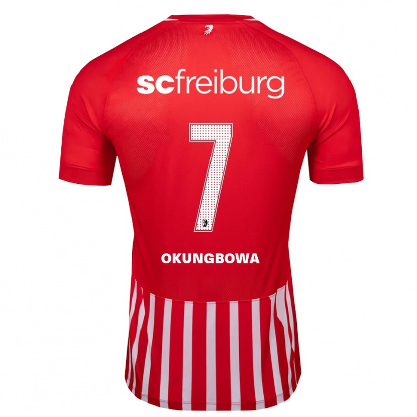 Danxen Kobiety Osagie Okungbowa #7 Czerwony Biały Czarny Domowa Koszulka 2026/27 Koszulki Klubowe