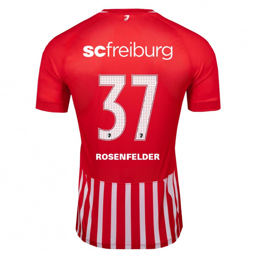 Danxen Kobiety Max Rosenfelder #37 Czerwony Biały Czarny Domowa Koszulka 2026/27 Koszulki Klubowe