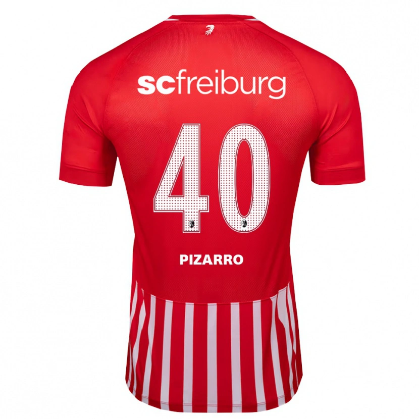 Danxen Kobiety Théodore Pizarro #40 Czerwony Biały Czarny Domowa Koszulka 2026/27 Koszulki Klubowe