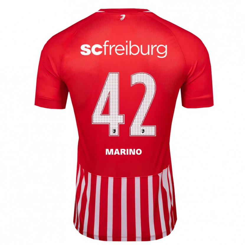 Danxen Kobiety Luca Marino #42 Czerwony Biały Czarny Domowa Koszulka 2026/27 Koszulki Klubowe