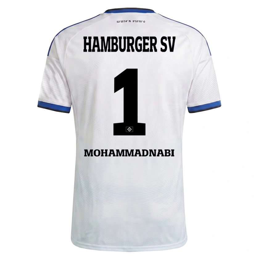 Danxen Kobiety Benjamin Mohammadnabi #1 Biały Czarny Niebieski Domowa Koszulka 2026/27 Koszulki Klubowe