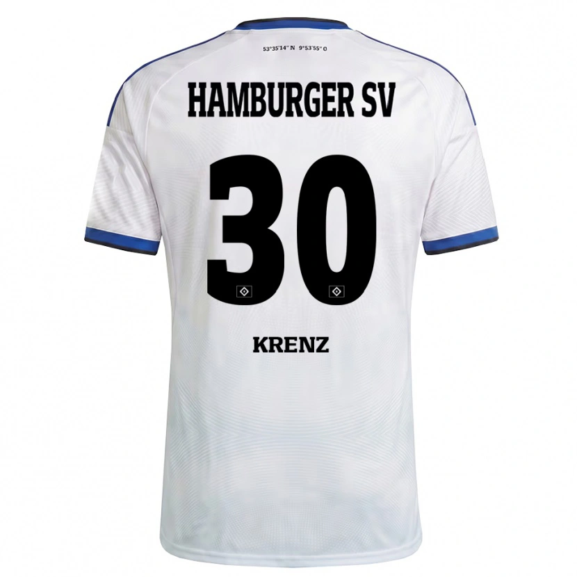 Danxen Kobiety Jamie Krenz #30 Biały Czarny Niebieski Domowa Koszulka 2026/27 Koszulki Klubowe