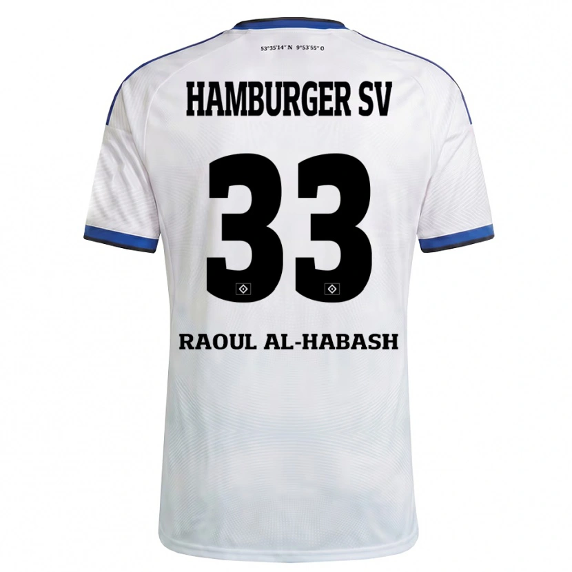 Danxen Kobiety Luca Raoul Al-Habash #33 Biały Czarny Niebieski Domowa Koszulka 2026/27 Koszulki Klubowe
