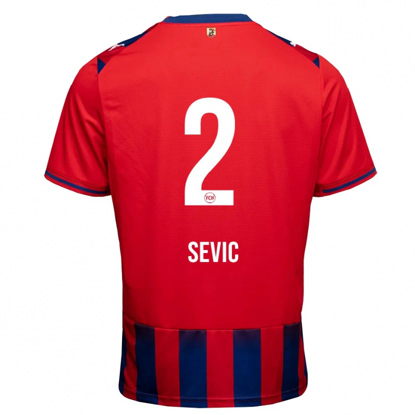 Danxen Kobiety Andrej Sevic #2 Królewski Niebieski Biały Czerwony Domowa Koszulka 2026/27 Koszulki Klubowe