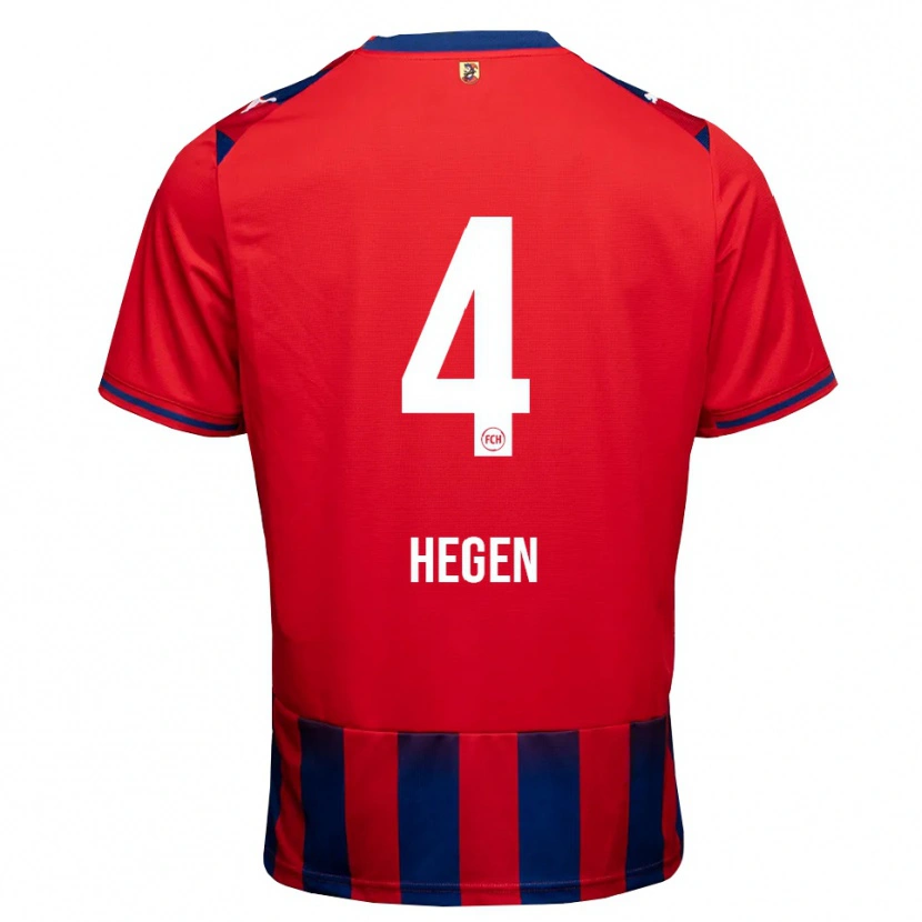 Danxen Kobiety Robin Hegen #4 Królewski Niebieski Biały Czerwony Domowa Koszulka 2026/27 Koszulki Klubowe