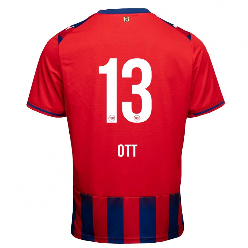 Danxen Kobiety Jakob Ott #13 Królewski Niebieski Biały Czerwony Domowa Koszulka 2026/27 Koszulki Klubowe