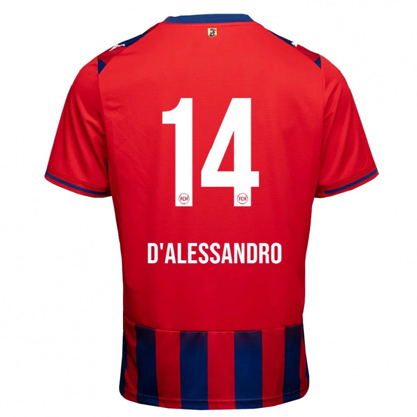 Danxen Kobiety Aldo D'alessandro #14 Królewski Niebieski Biały Czerwony Domowa Koszulka 2026/27 Koszulki Klubowe