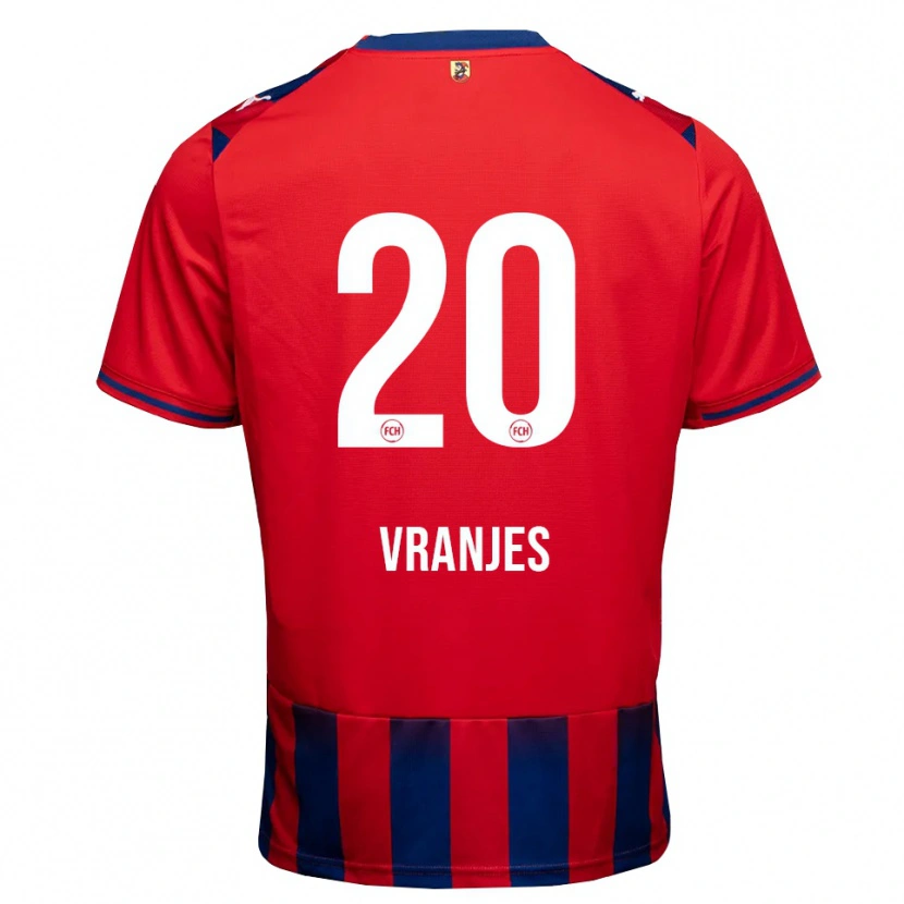 Danxen Kobiety Rafael Vranjes #20 Królewski Niebieski Biały Czerwony Domowa Koszulka 2026/27 Koszulki Klubowe