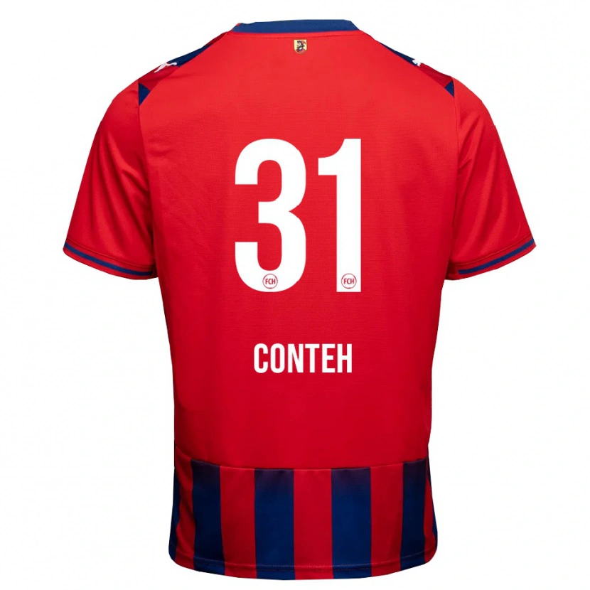Danxen Kobiety Sirlord Conteh #31 Królewski Niebieski Biały Czerwony Domowa Koszulka 2026/27 Koszulki Klubowe