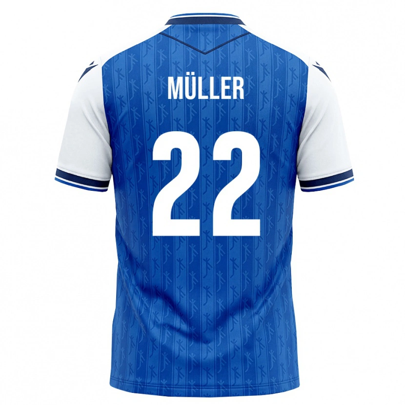 Danxen Kobiety Tim Müller #22 Królewski Niebieski Biały Domowa Koszulka 2026/27 Koszulki Klubowe