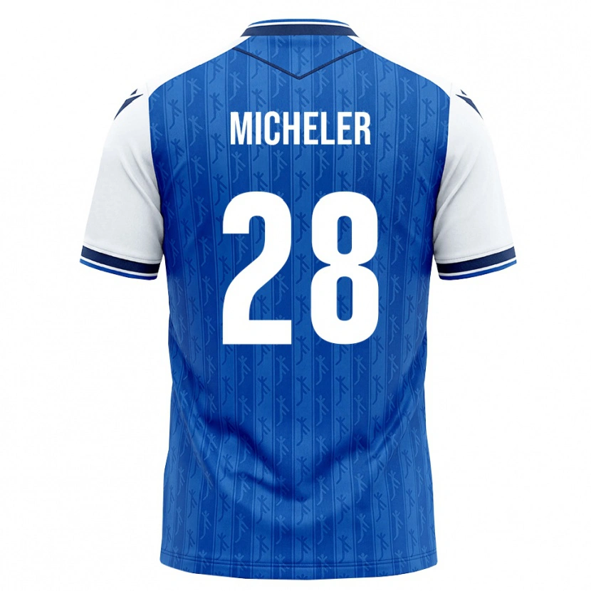 Danxen Kobiety Florian Micheler #28 Królewski Niebieski Biały Domowa Koszulka 2026/27 Koszulki Klubowe