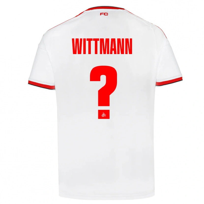 Danxen Kobiety Eyk Wittmann #0 Biały Czerwony Czarny Domowa Koszulka 2026/27 Koszulki Klubowe