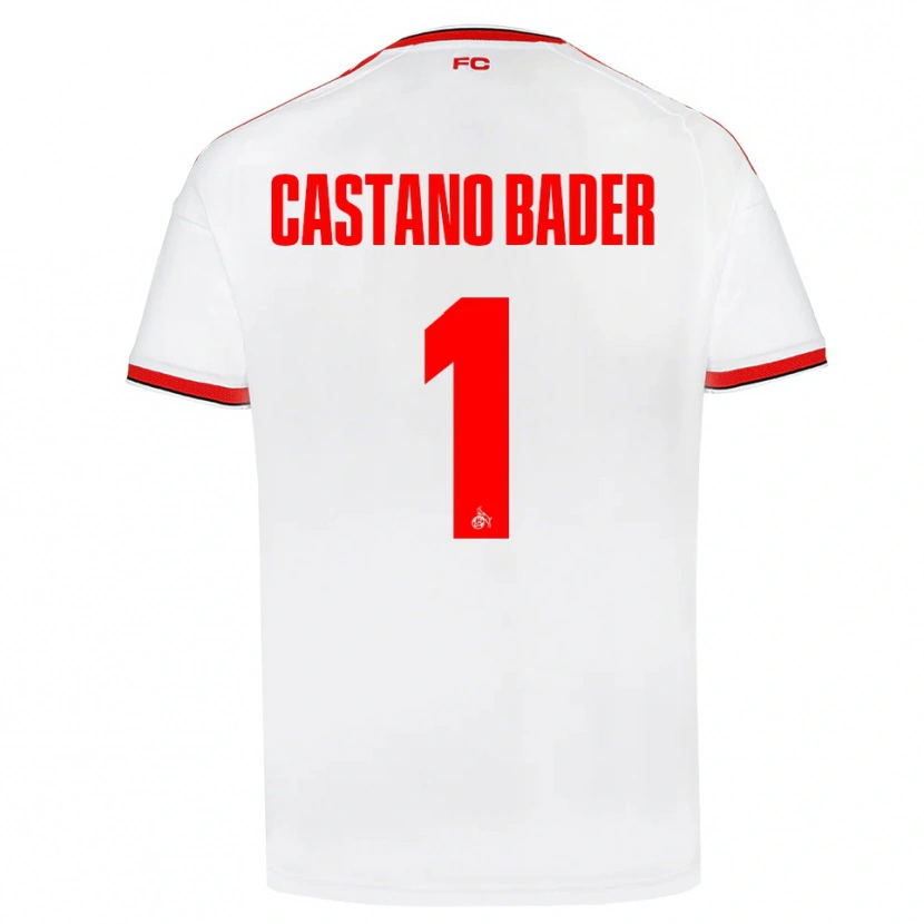 Danxen Kobiety Simeon Castano Bader #1 Biały Czerwony Czarny Domowa Koszulka 2026/27 Koszulki Klubowe