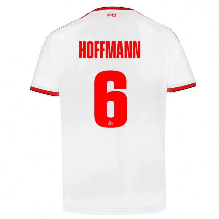 Danxen Kobiety Niklas Hoffmann #6 Biały Czerwony Czarny Domowa Koszulka 2026/27 Koszulki Klubowe