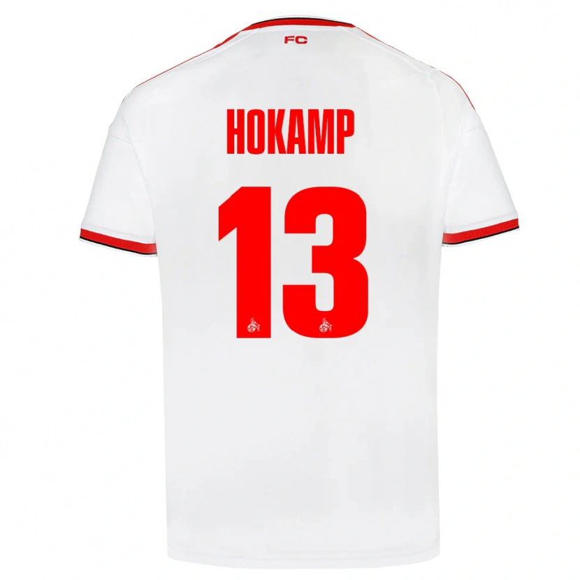 Danxen Kobiety Merle Hokamp #13 Biały Czerwony Czarny Domowa Koszulka 2026/27 Koszulki Klubowe