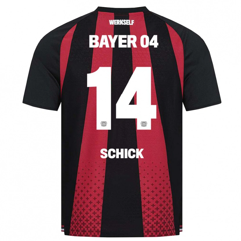 Danxen Kobiety Patrik Schick #14 Czarny Biały Czerwony Domowa Koszulka 2026/27 Koszulki Klubowe