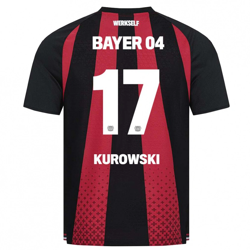 Danxen Kobiety Julien Kurowski #17 Czarny Biały Czerwony Domowa Koszulka 2026/27 Koszulki Klubowe