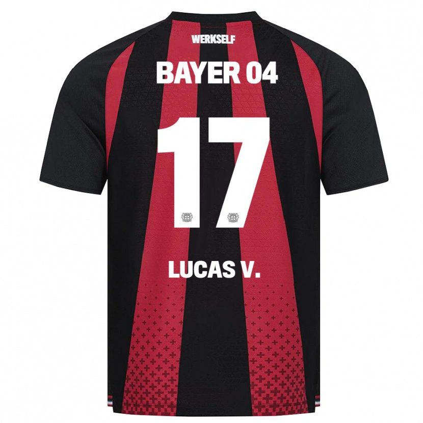 Danxen Kobiety Lucas Vázquez #17 Czarny Biały Czerwony Domowa Koszulka 2026/27 Koszulki Klubowe