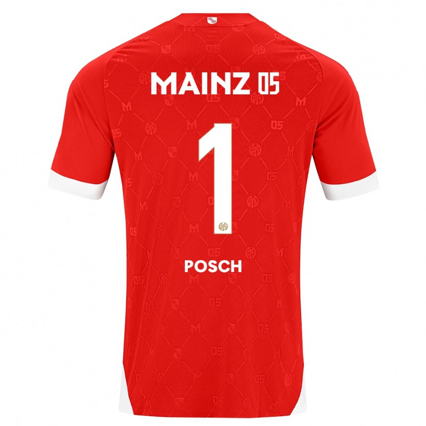 Danxen Kobiety Daniel Posch #1 Czerwony Biały Domowa Koszulka 2026/27 Koszulki Klubowe