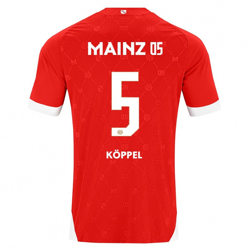 Danxen Kobiety Domenic Köppel #5 Czerwony Biały Domowa Koszulka 2026/27 Koszulki Klubowe