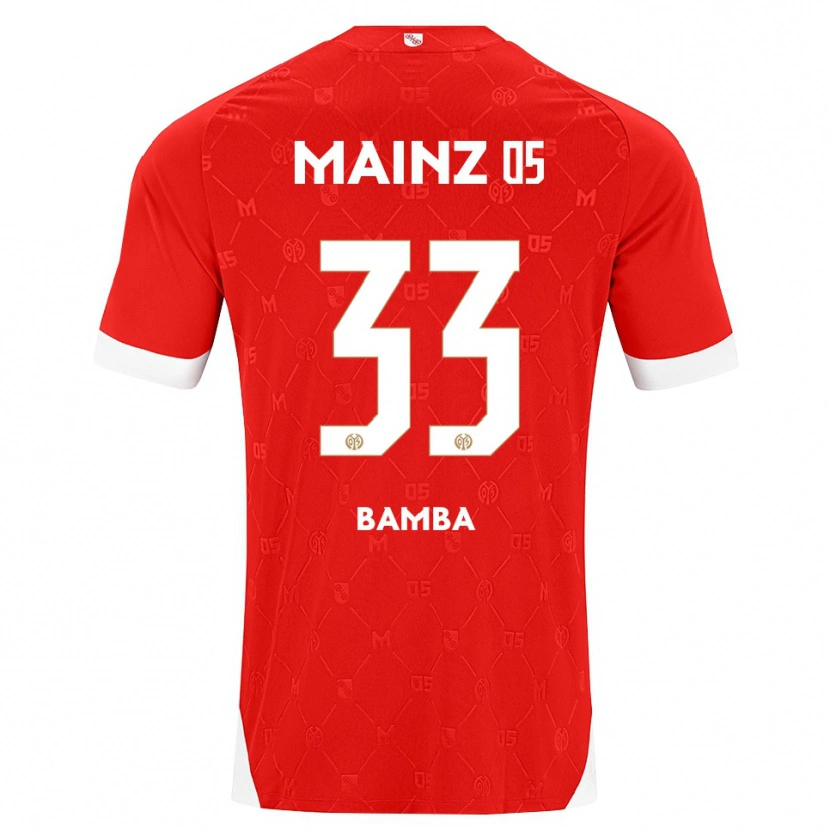 Danxen Kobiety Mokesse Bamba #33 Czerwony Biały Domowa Koszulka 2026/27 Koszulki Klubowe