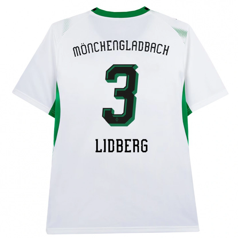 Danxen Kobiety Isac Lidberg #3 Biały Czarny Zielony Domowa Koszulka 2026/27 Koszulki Klubowe