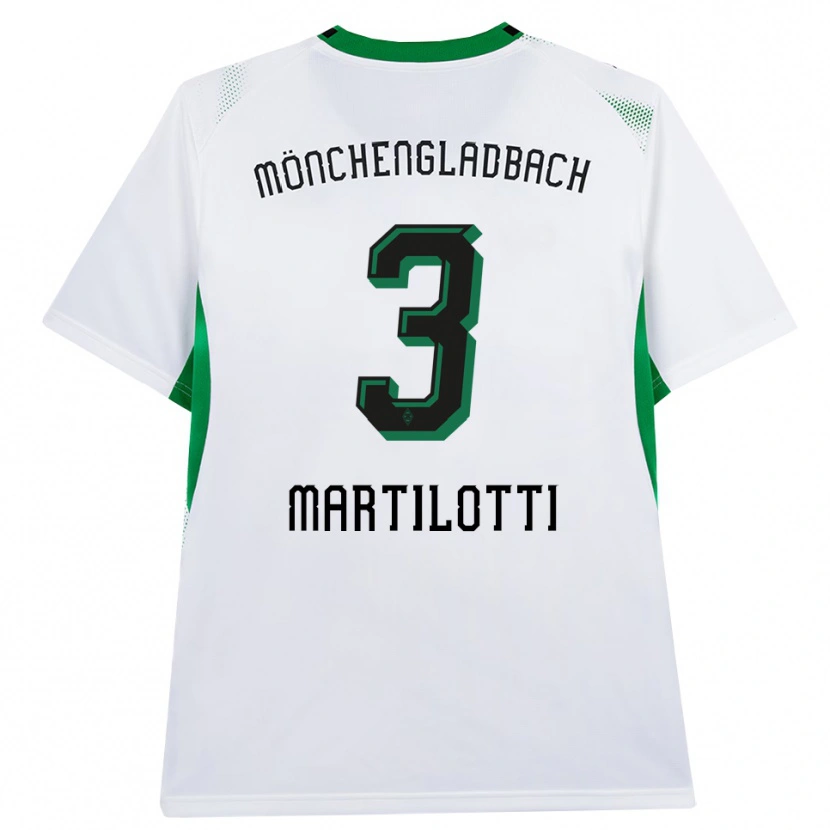 Danxen Kobiety Francesco Martilotti #3 Biały Czarny Zielony Domowa Koszulka 2026/27 Koszulki Klubowe