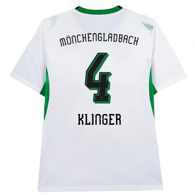Danxen Kobiety Nina Klinger #4 Biały Czarny Zielony Domowa Koszulka 2026/27 Koszulki Klubowe
