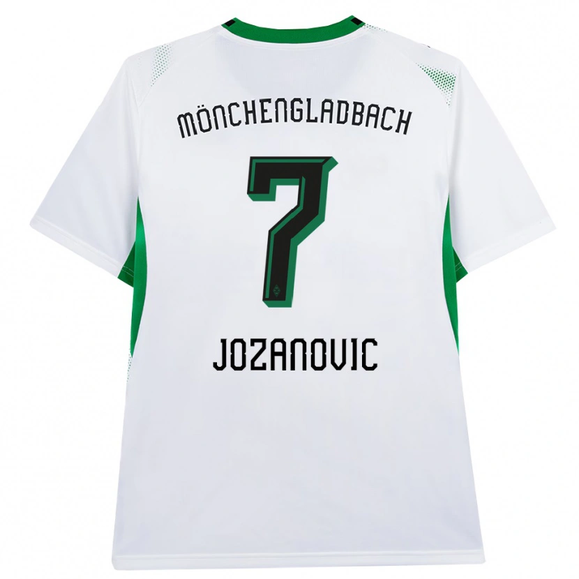 Danxen Kobiety Antonio Jozanovic #7 Biały Czarny Zielony Domowa Koszulka 2026/27 Koszulki Klubowe