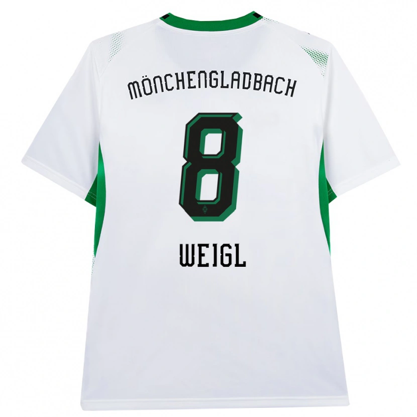 Danxen Kobiety Julian Weigl #8 Biały Czarny Zielony Domowa Koszulka 2026/27 Koszulki Klubowe