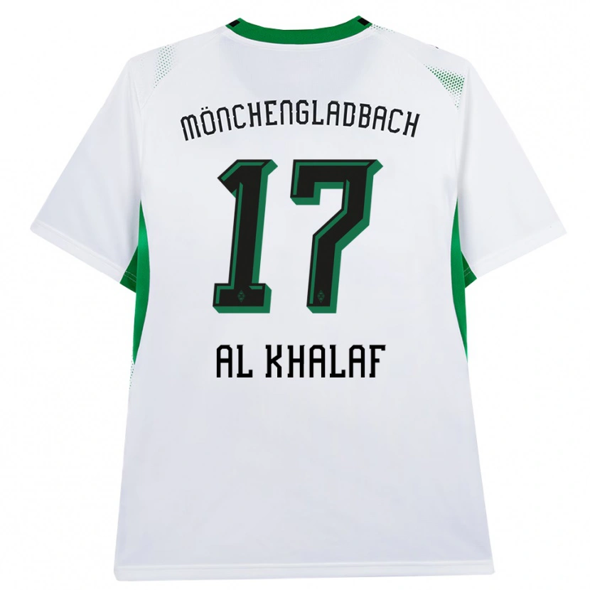 Danxen Kobiety Abdul Al-Khalaf #17 Biały Czarny Zielony Domowa Koszulka 2026/27 Koszulki Klubowe