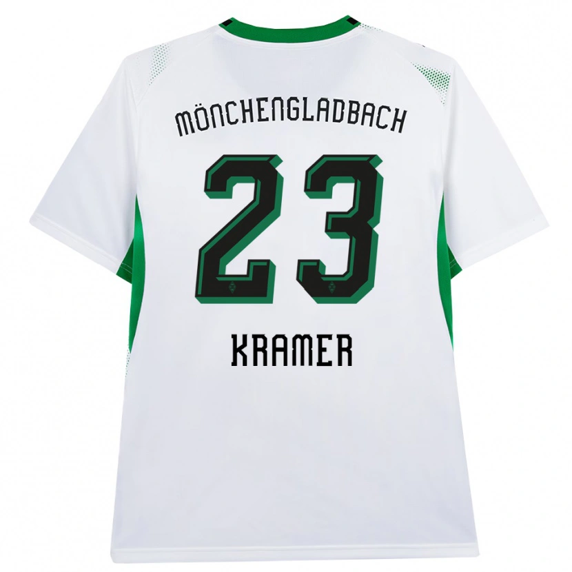 Danxen Kobiety Christoph Kramer #23 Biały Czarny Zielony Domowa Koszulka 2026/27 Koszulki Klubowe