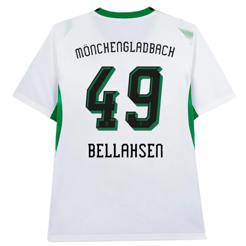 Danxen Kobiety Joseph Bellahsen #49 Biały Czarny Zielony Domowa Koszulka 2026/27 Koszulki Klubowe