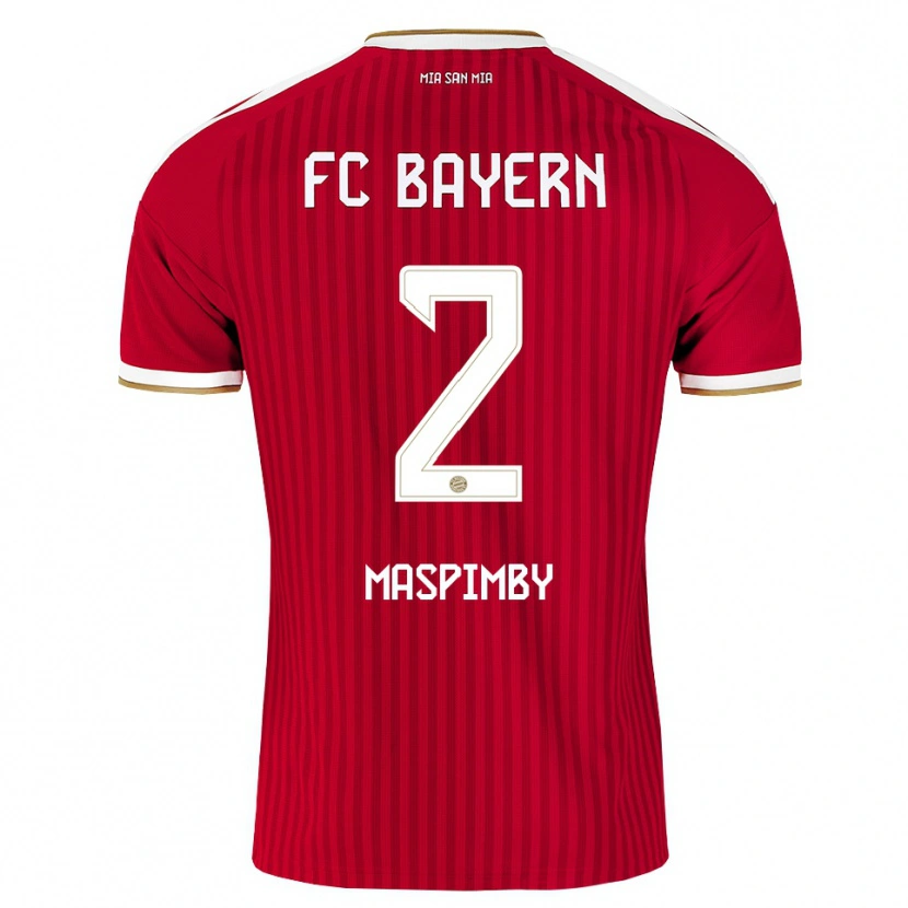 Danxen Kobiety Thibault Maspimby #2 Czerwony Biały Niebieski Domowa Koszulka 2026/27 Koszulki Klubowe