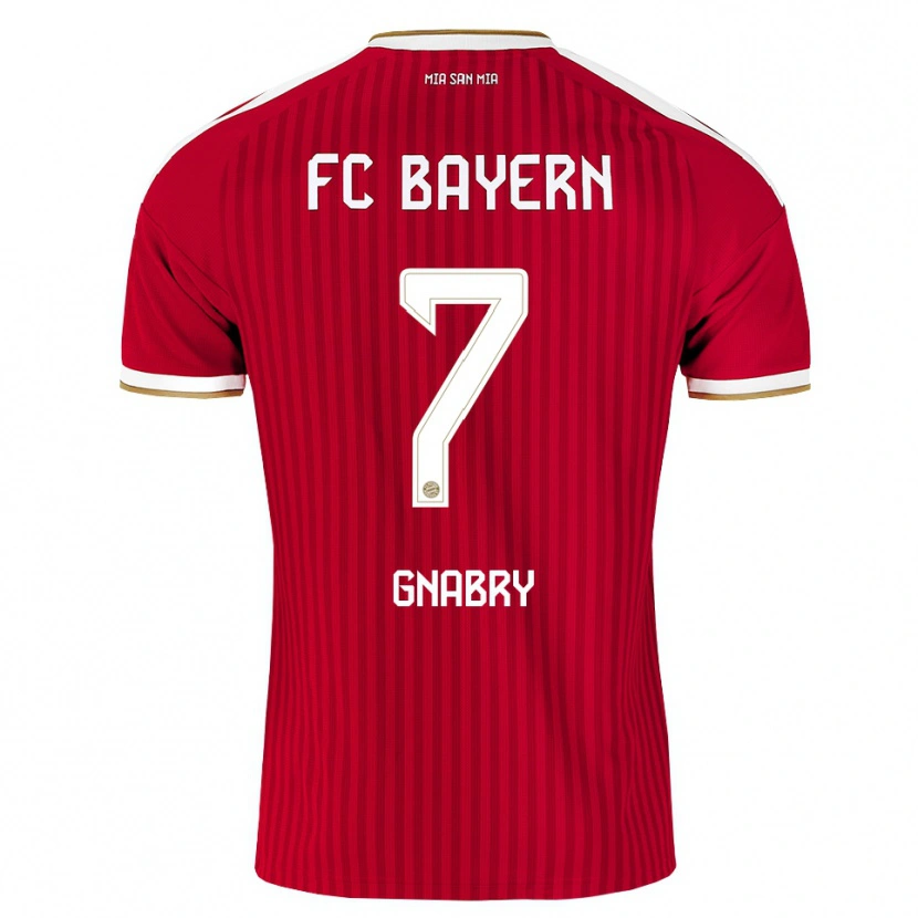 Danxen Kobiety Serge Gnabry #7 Czerwony Biały Niebieski Domowa Koszulka 2026/27 Koszulki Klubowe