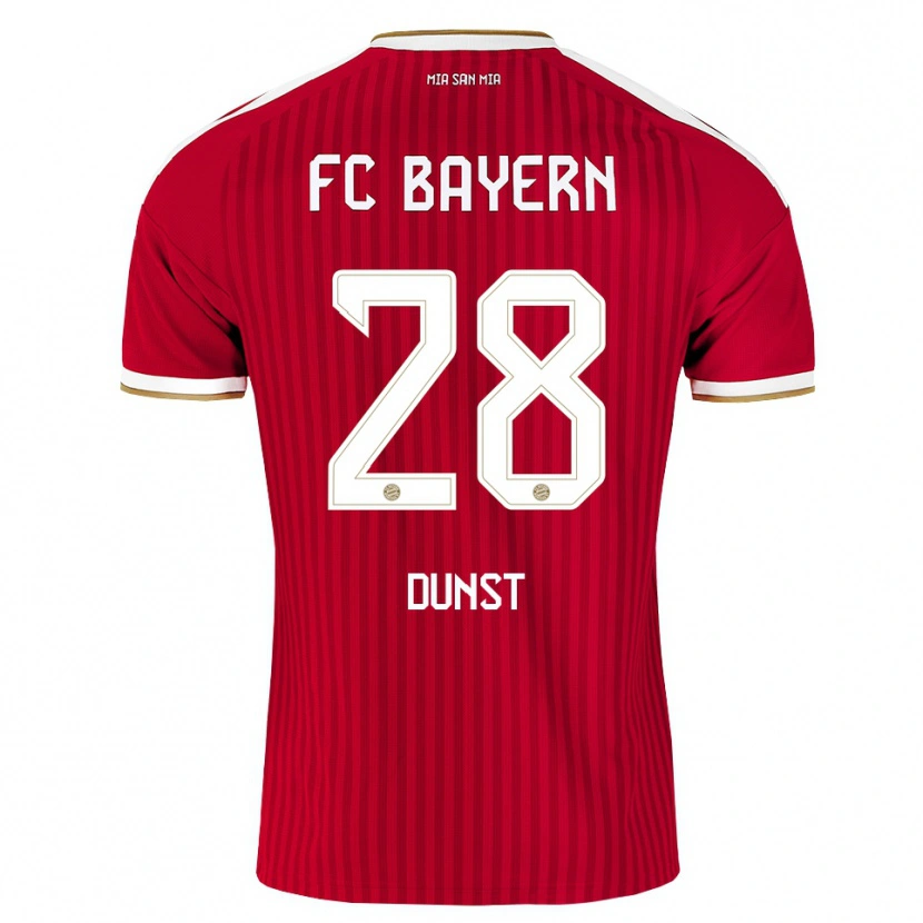 Danxen Kobiety Barbara Dunst #28 Czerwony Biały Niebieski Domowa Koszulka 2026/27 Koszulki Klubowe