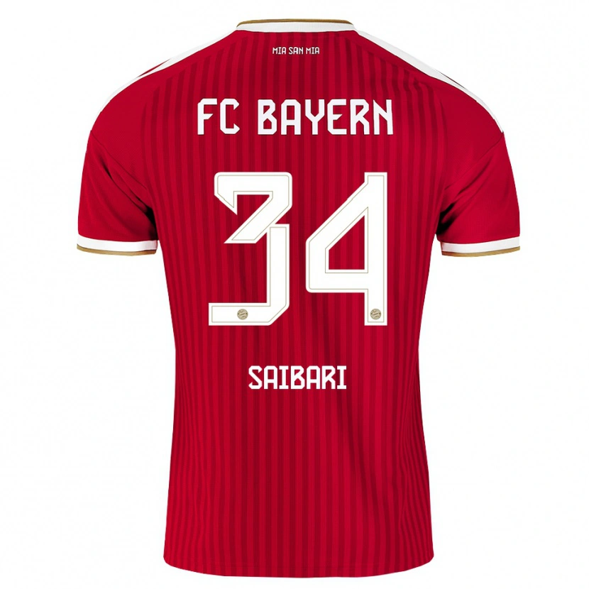 Danxen Kobiety Ismael Saibari #34 Czerwony Biały Niebieski Domowa Koszulka 2026/27 Koszulki Klubowe