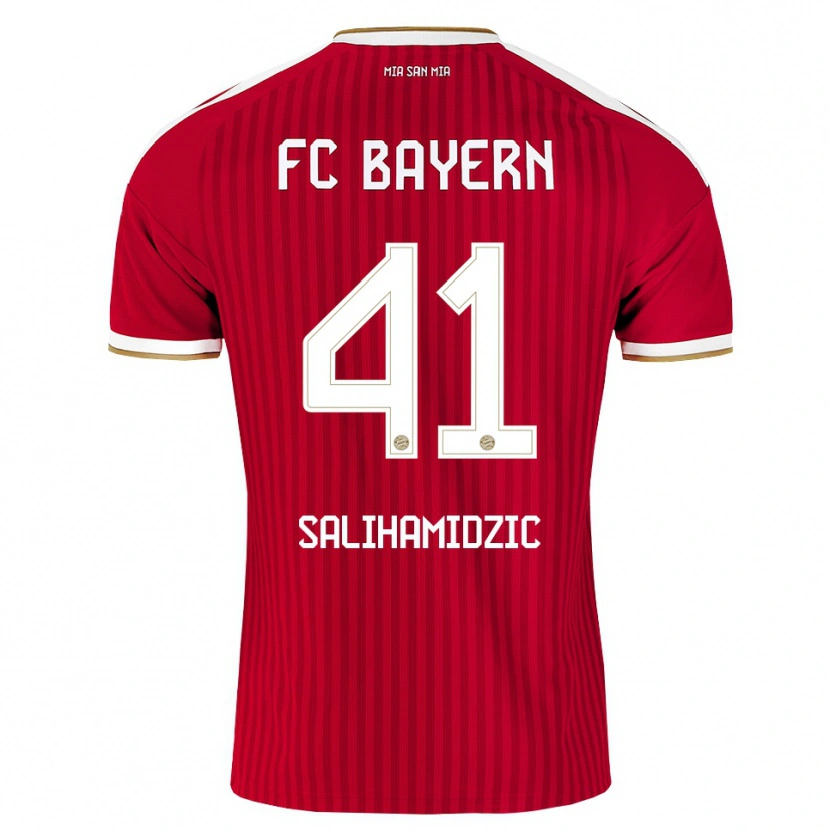 Danxen Kobiety Nick Salihamidzic #41 Czerwony Biały Niebieski Domowa Koszulka 2026/27 Koszulki Klubowe