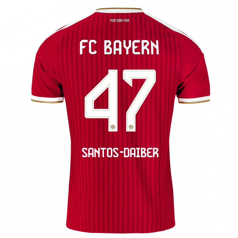 Danxen Kobiety David Santos Daiber #47 Czerwony Biały Niebieski Domowa Koszulka 2026/27 Koszulki Klubowe