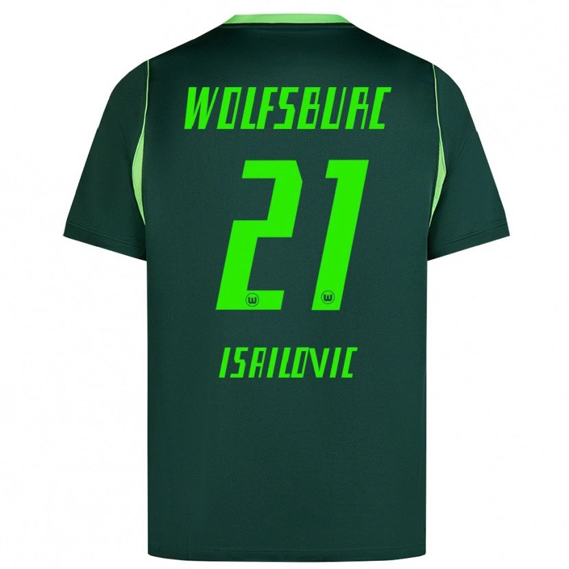 Danxen Kobiety Nikola Isailovic #21 Ciemnozielony Biały Domowa Koszulka 2026/27 Koszulki Klubowe