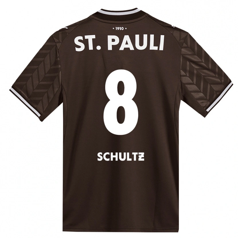 Danxen Kobiety Paul Schultz #8 Kawa Biała Domowa Koszulka 2026/27 Koszulki Klubowe