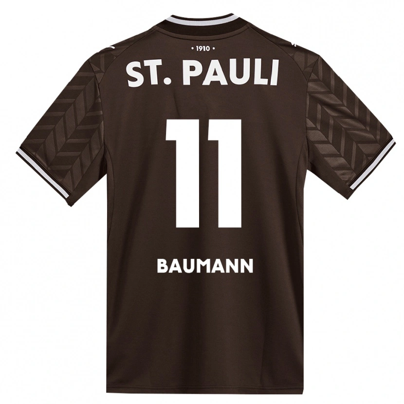 Danxen Kobiety Malte Baumann #11 Kawa Biała Domowa Koszulka 2026/27 Koszulki Klubowe
