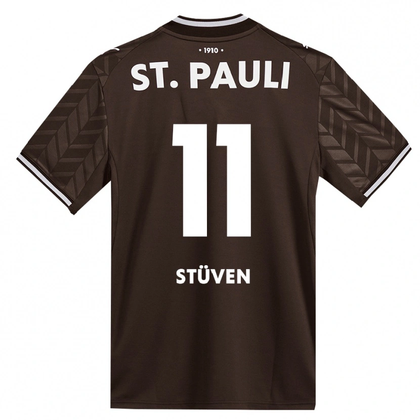 Danxen Kobiety Max Stüven #11 Kawa Biała Domowa Koszulka 2026/27 Koszulki Klubowe