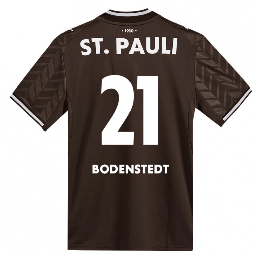 Danxen Kobiety Paula Bodenstedt #21 Kawa Biała Domowa Koszulka 2026/27 Koszulki Klubowe