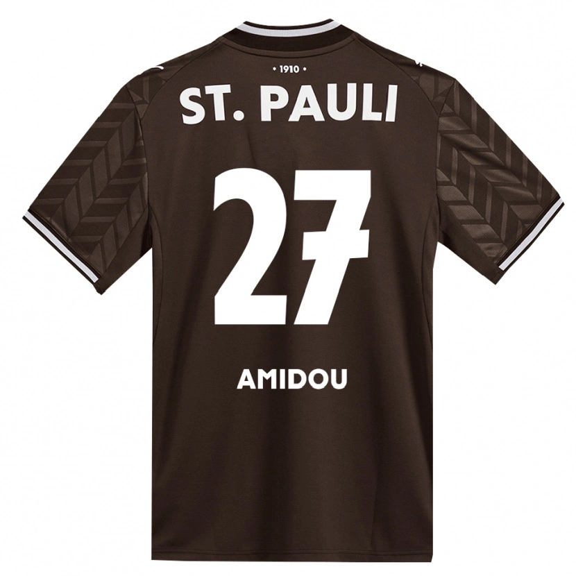 Danxen Kobiety Amir Amidou #27 Kawa Biała Domowa Koszulka 2026/27 Koszulki Klubowe
